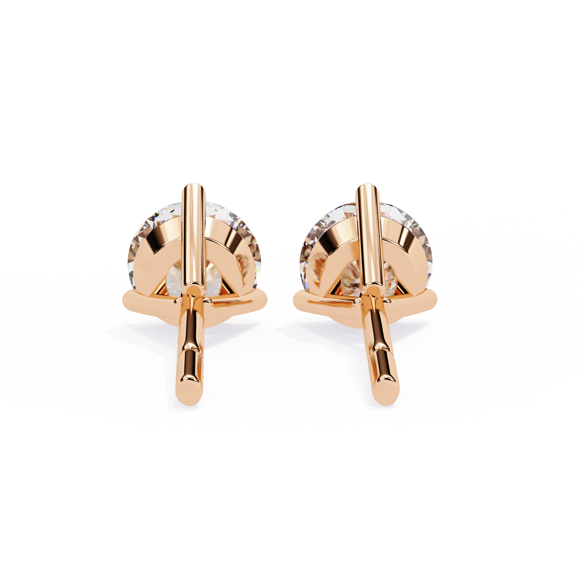 2.57ct Round Diamond Stud Earrings – Solitairekart
